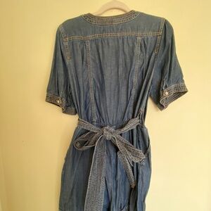 Anthropologie Pilcro + The Letterpress Denim Romper Size 12